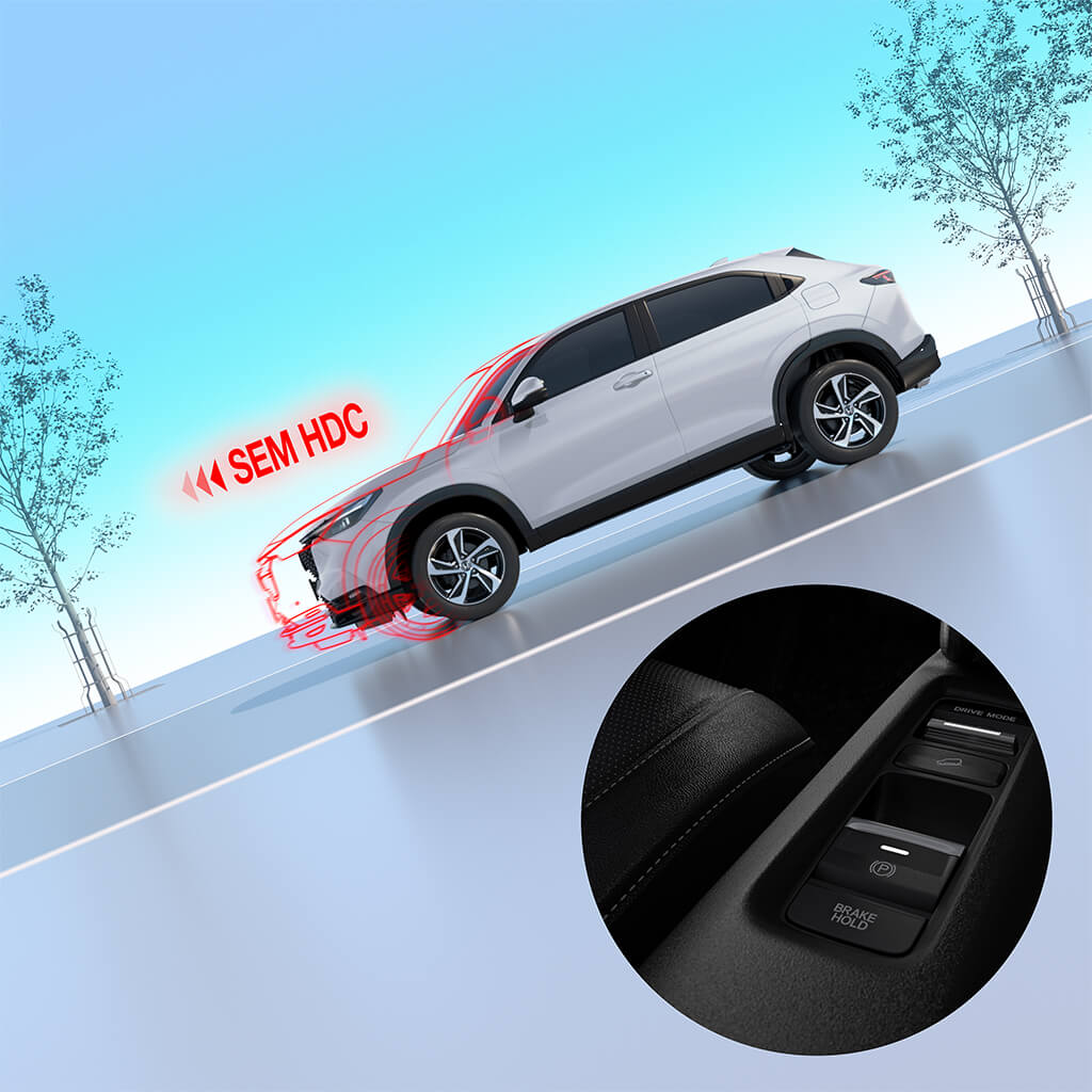 sistema HDC Honda de acionamento automático dos freios