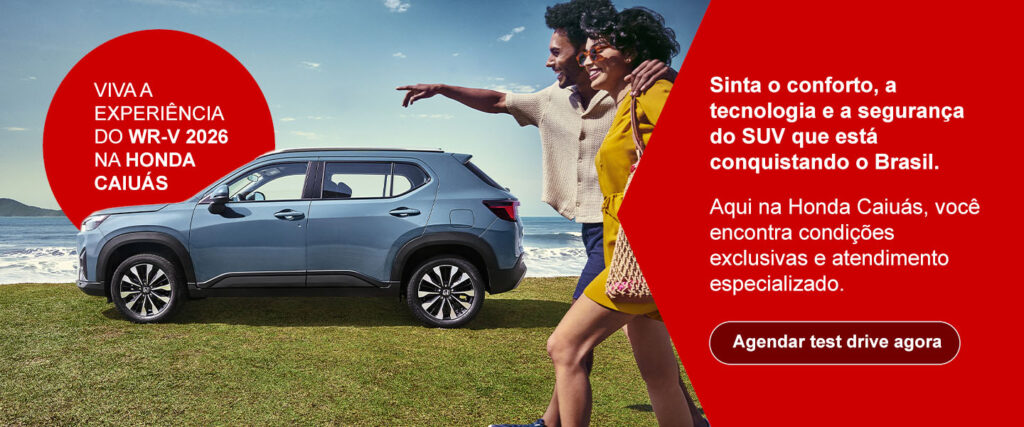 Honda WR-V 2026: o SUV compacto que une design, tecnologia e segurança