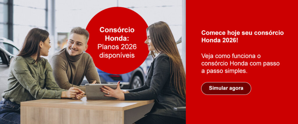Consórcio Honda 2026: como funciona, quais são as vantagens e por que vale a pena investir agora